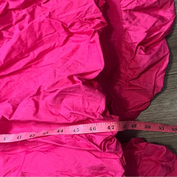 New Anthropologie Let Me Be Pink Cutout Maxi Dress Bubble Hem Size Medium - Picture 4 of 7